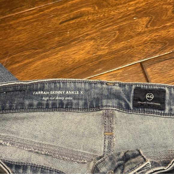 AG Adriano Goldschmeid Women’s Jeans Farrah Skinny Ankle X High-Rise Size 30 - Picture 9 of 16